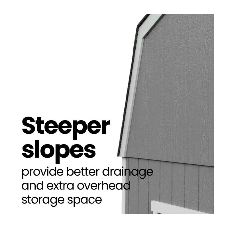 Handy Home Briarwood 12×8 Wood Storage Shed Kit (19353-8)