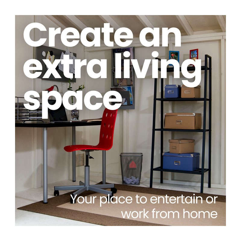 Handy Home Briarwood 12×8 Wood Storage Shed Kit (19353-8)