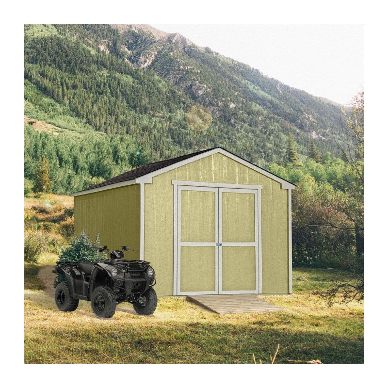 Handy Home Cumberland 10x12 Wood Shed Kit w/ Floor (18284-6)
