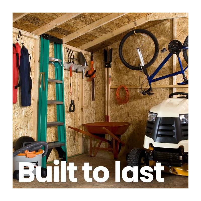 Handy Home Cumberland 10x12 Wood Shed Kit w/ Floor (18284-6)