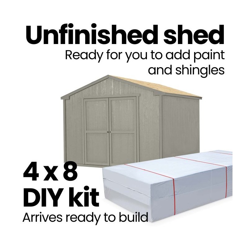 Handy Home Cumberland 10x12 Wood Shed Kit w/ Floor (18284-6)