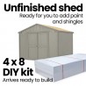 Handy Home Cumberland 10x16 Wood Shed Kit w/ Floor (18286-0) Handy Home Cumberland 10x16 Wood Shed Kit w/ Floor (18286-0)