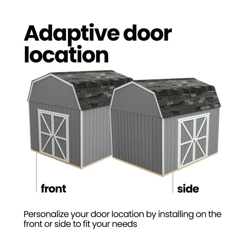 Handy Home Briarwood 12×8 Wood Storage Shed Kit (19353-8)