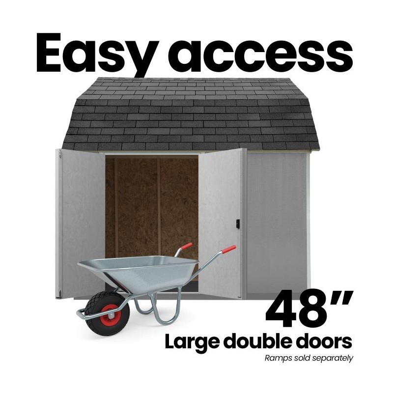 Handy Home Briarwood 12×8 Wood Storage Shed Kit (19353-8)