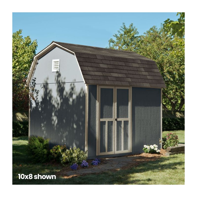 Handy Home Briarwood 12×8 Wood Storage Shed Kit (19353-8)