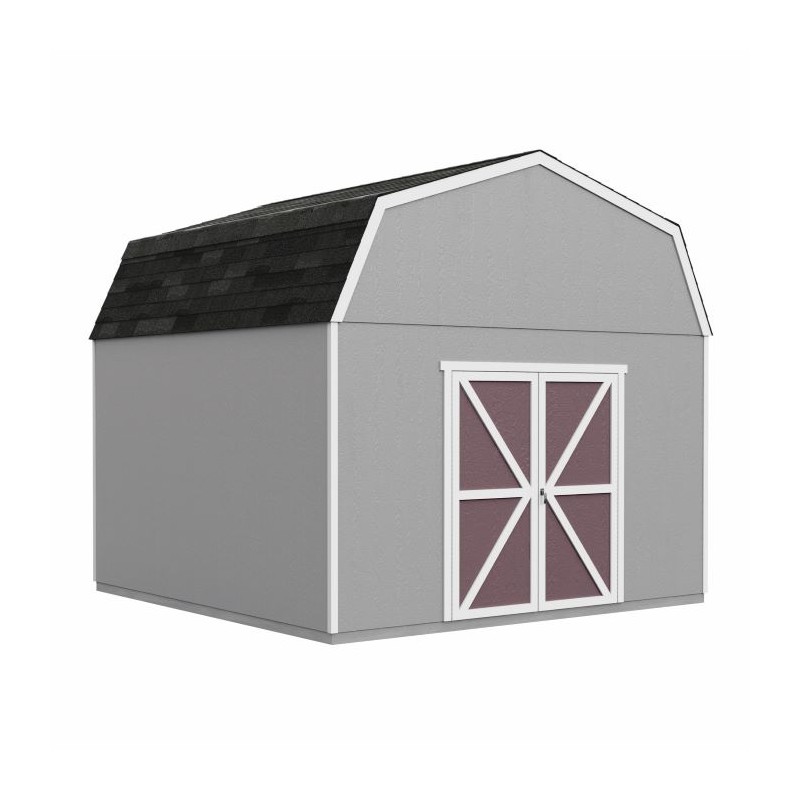 Handy Home  Hudson 12x12 Wood Storage Shed Kit w/ Floor (19442-9)