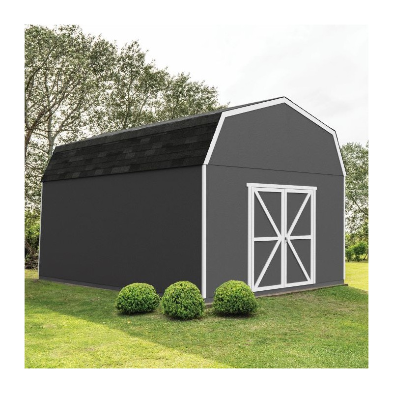 Handy Home Hudson 12x16 Wood Storage Shed Kit w/ Floor (19444-3)