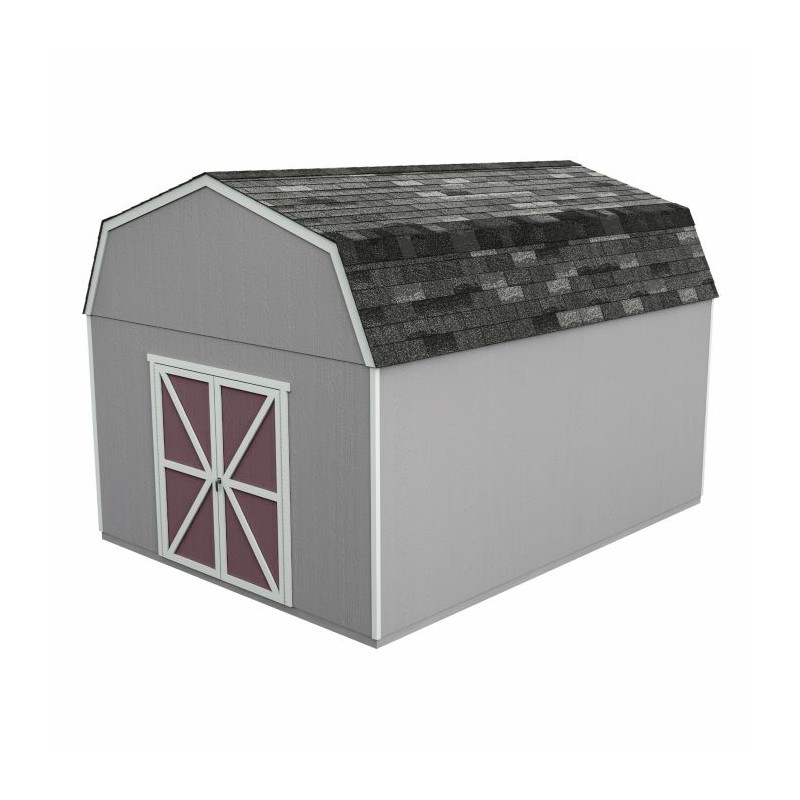 Handy Home Hudson 12x16 Wood Storage Shed Kit w/ Floor (19444-3)