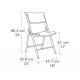 Lifetime 4-Pack Light Commercial Contemporary Folding Chairs - White (80191)