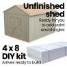 Handy Home Meridian 8x10 Wood Storage Shed Kit w/ Floor (19348-4)