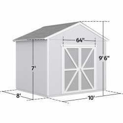 Handy Home Rookwood 10x8 Wood Storage Shed Kit w/ Floor (19426-9)