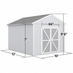 Handy Home Rookwood 10x12 Wood Storage Shed Kit (19429-0)