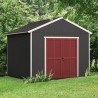 Handy Home Rookwood 10x12 Wood Storage Shed Kit w/ Floor (19431-3) Handy Home Rookwood 10x12 Wood Storage Shed Kit w/ Floor (19431-3)