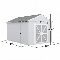 Handy Home Rookwood 10x14 Wood Storage Shed Kit w/ Floor (19433-7)