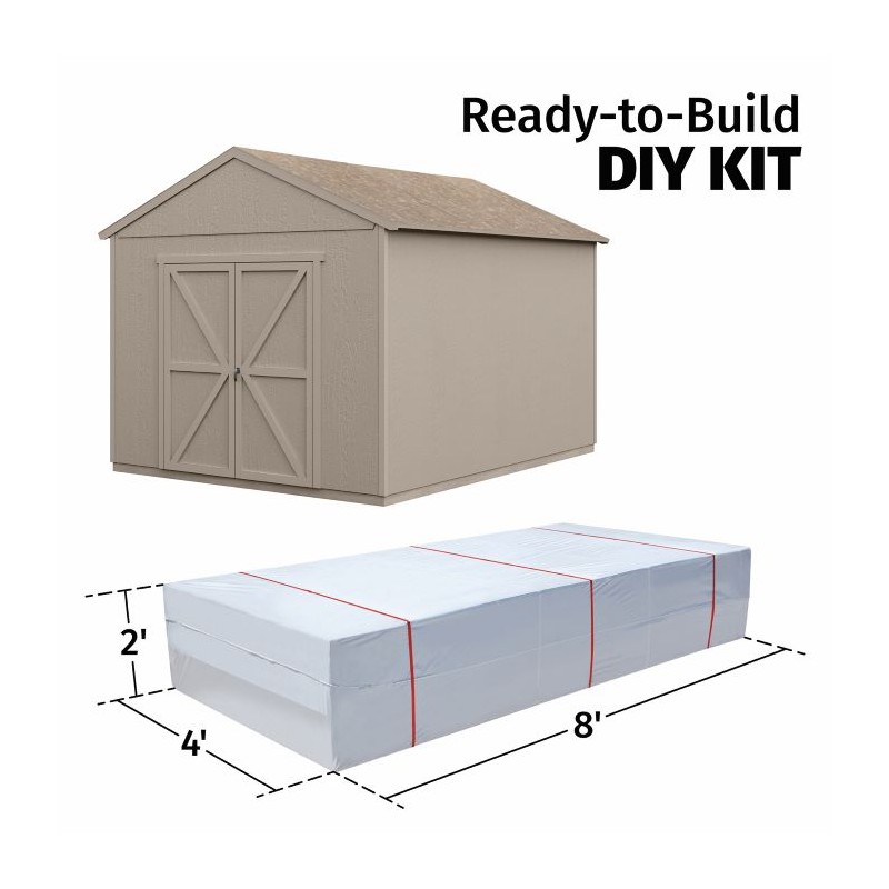 Handy Home Rookwood 10x18 Wood Storage Shed Kit (19438-2)