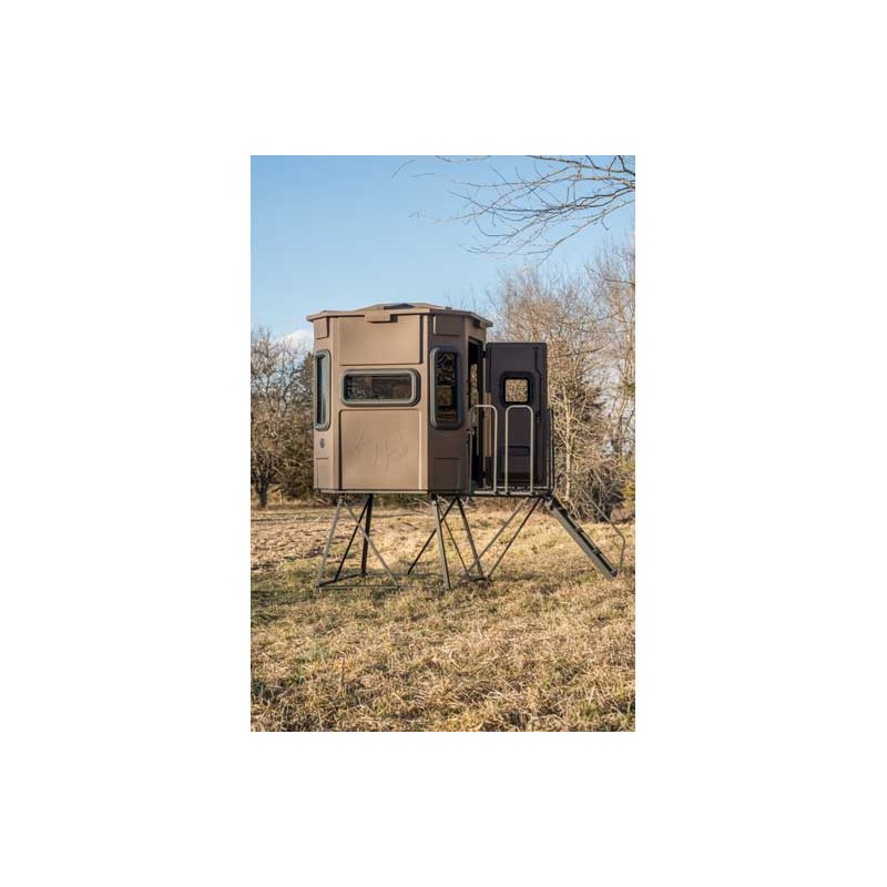 Titan Hunting Blinds Pro Blind Combo w/ 8 ft. Tower - Brown (TB-PRO-B-8)