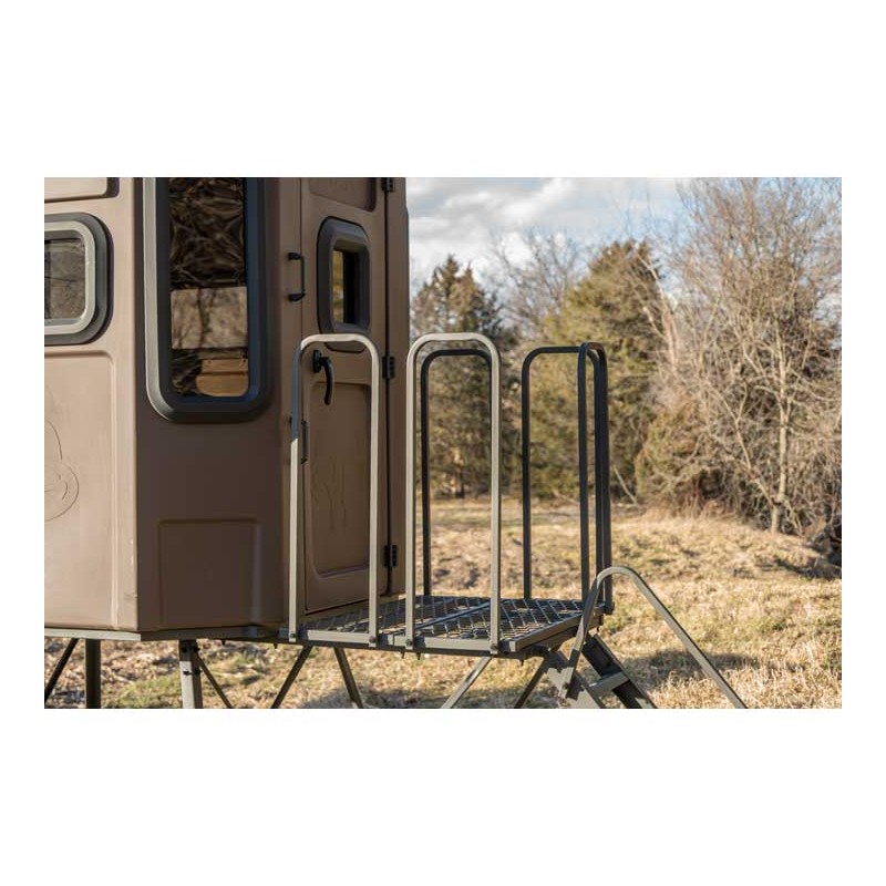 Titan Hunting Blinds Pro Blind Combo w/ 8 ft. Tower - Brown (TB-PRO-B-8)