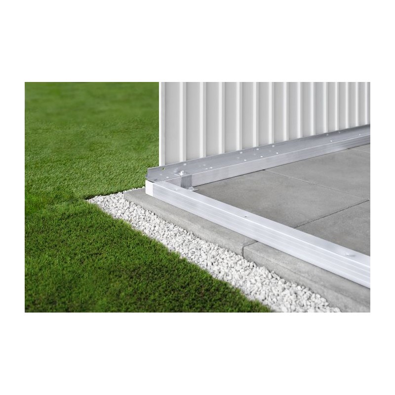 Biohort AvantGarde Double Door 12x9 Metal Shed with Floor Kit - Dark Gray (BIO1123)