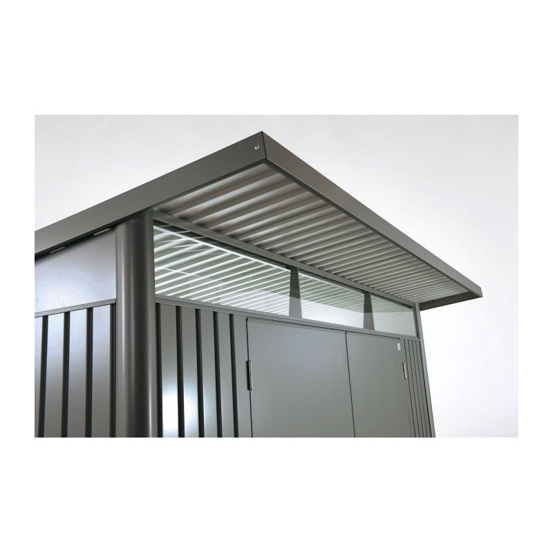 Biohort AvantGarde Double Door 12x9 Metal Shed with Floor Kit - Dark Gray (BIO1123)