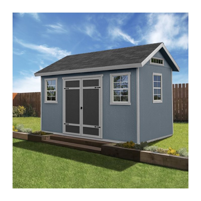 Handy Home Gable 14x8 Wood Storage Shed with Floor (19476-4)