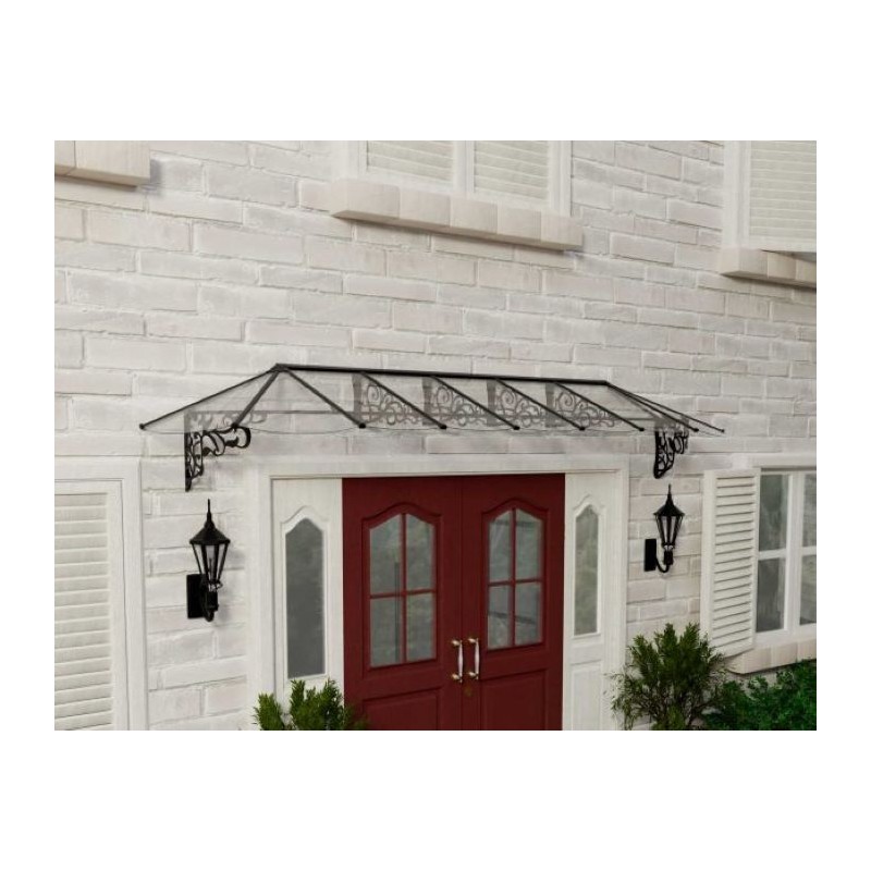 Palram - Canopia Lily 4178 14' x 3' Awning - Black/Clear (HG9597)