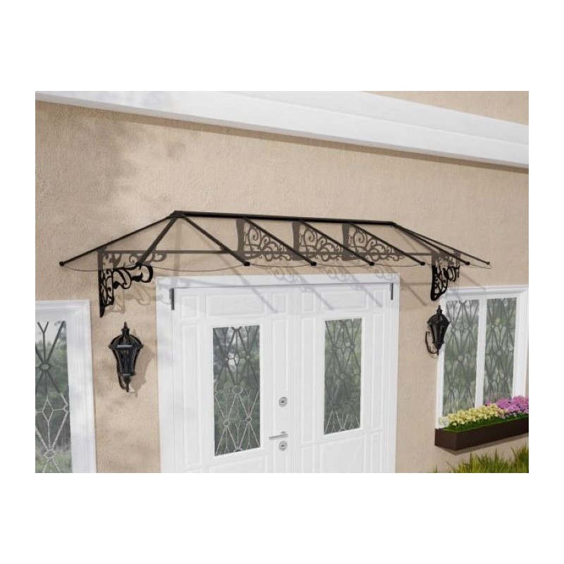 Palram - Canopia Lily 3666 12x3 Awning - Black/Clear (HG9596)