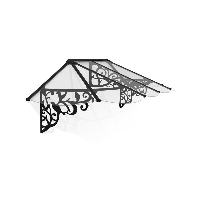 Palram - Canopia Lily 2642 9x3 Awning - Black/Clear (HG9594)