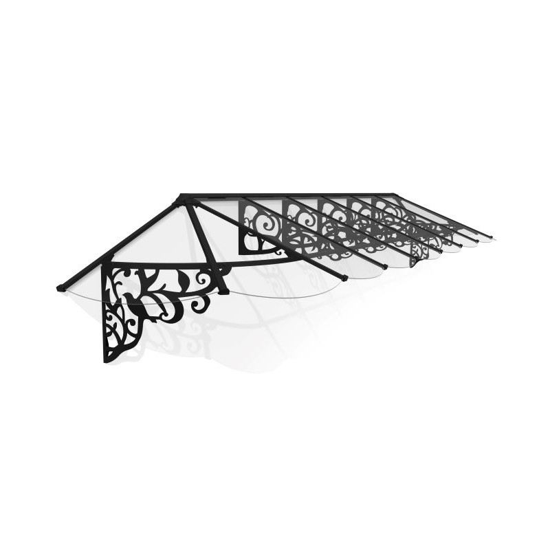 Palram - Canopia Lily 4690 16x3 Awning - Black/Clear (HG9598)