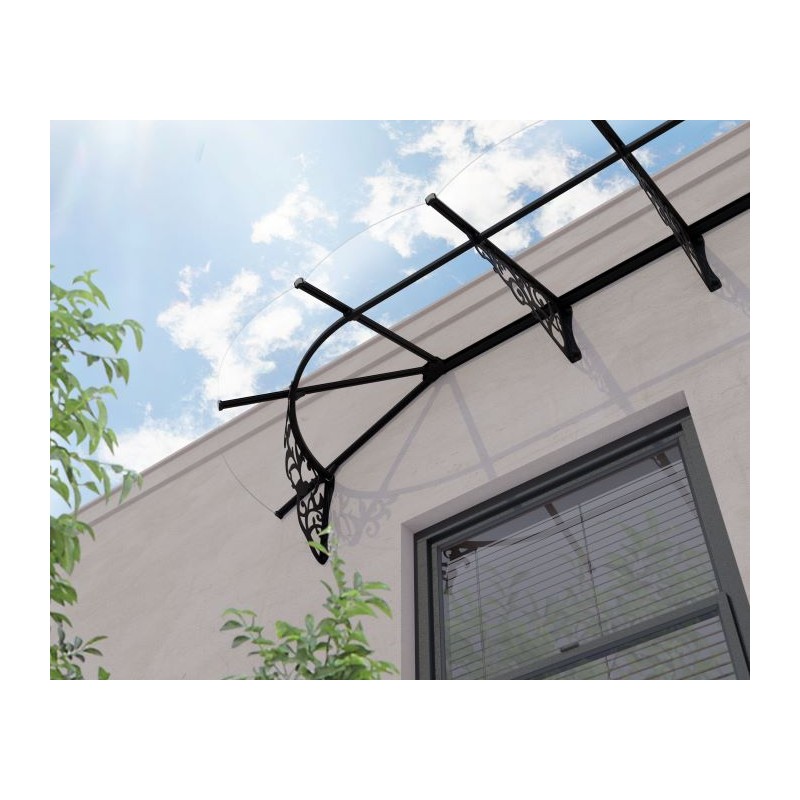 Palram - Canopia Lily 4690 16x3 Awning - Black/Clear (HG9598)
