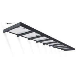 Palram - Canopia Sophia XL 9000 31x5 Awning - Gray/Clear (HG9554)