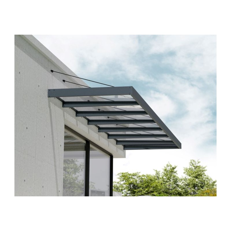 Palram - Canopia Sophia XL 7000 25x5 Awning - Gray/Clear (HG9552)