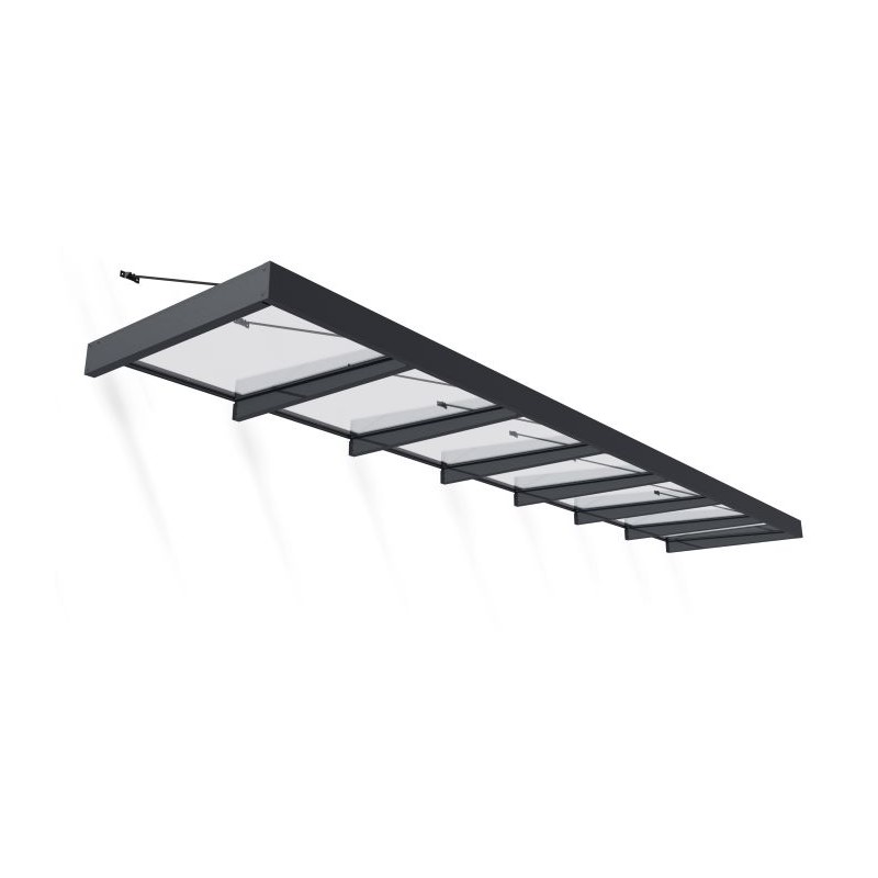 Palram - Canopia Sophia XL 7000 25x5 Awning - Gray/Clear (HG9552)
