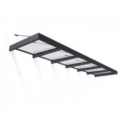 Palram - Canopia Sophia XL 6000 22x5 Awning - Gray/Clear (HG9551)