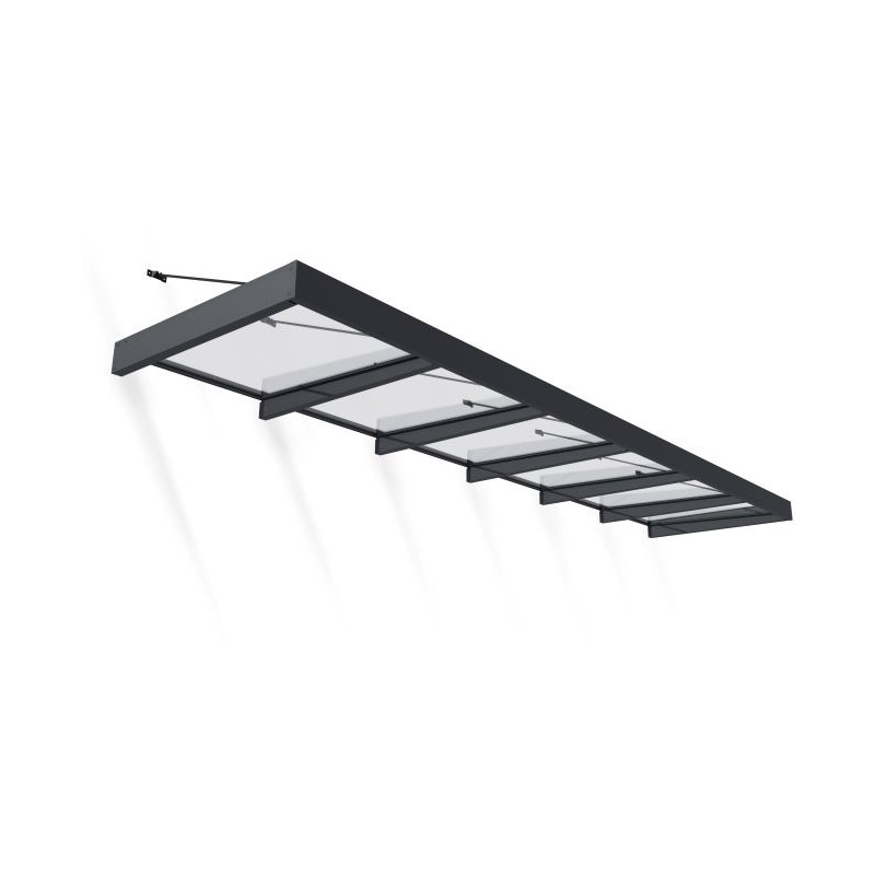 Palram - Canopia Sophia XL 6000 22x5 Awning - Gray/Clear (HG9551)
