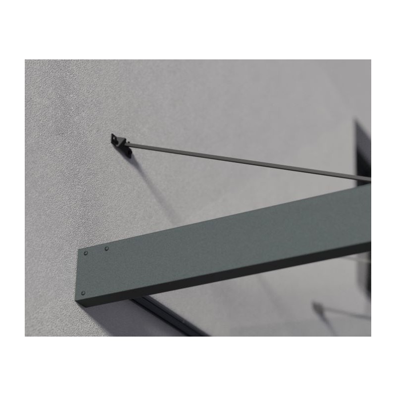 Palram - Canopia Sophia XL 4000 12x5 Awning  - Gray/Clear  (HG9544)