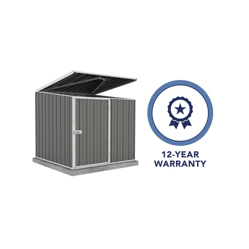 Absco 5x5 Multipurpose Metal Pool Pump Shed  - Woodland Gray (AB1070)