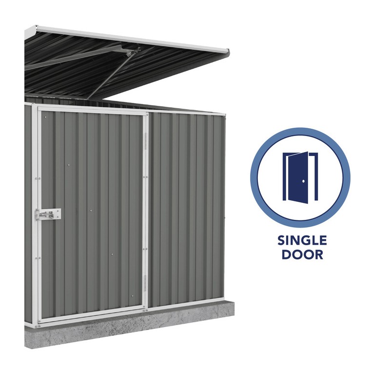 Absco 5x5 Multipurpose Metal Pool Pump Shed  - Woodland Gray (AB1070)