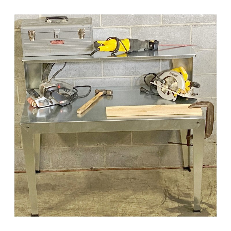 Poly-Tex Heavy-Duty Galvanized Steel 2-Tier Work / Utility Bench (PTX2000)