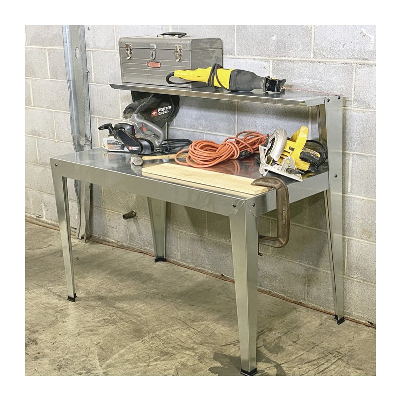 Poly-Tex Heavy-Duty Galvanized Steel 2-Tier Work / Utility Bench (PTX2000)