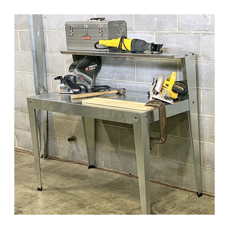 Poly-Tex Heavy-Duty Galvanized Steel 2-Tier Work / Utility Bench (PTX2000)
