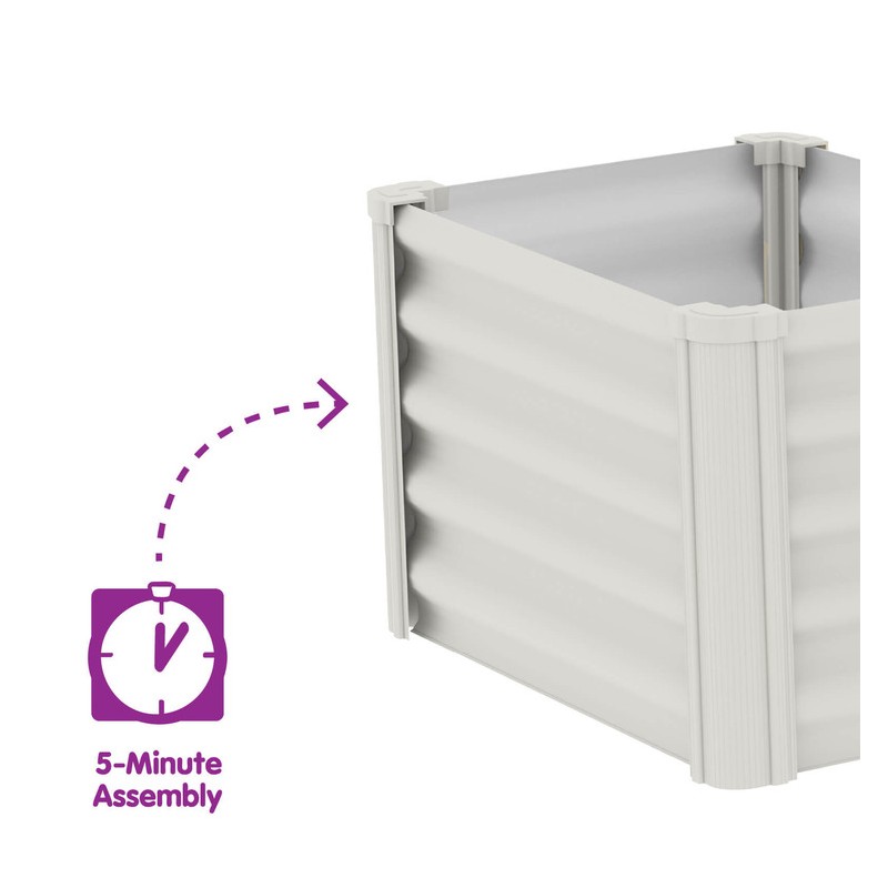 Absco The Organic Garden Co. Hakea 1.8x1x1.3 Metal Kids Garden Bed - Surfmist (AB1313)