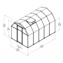 Rion  6x10 EcoGrow 2 Twin Wall Greenhouse Kit (HG7010)