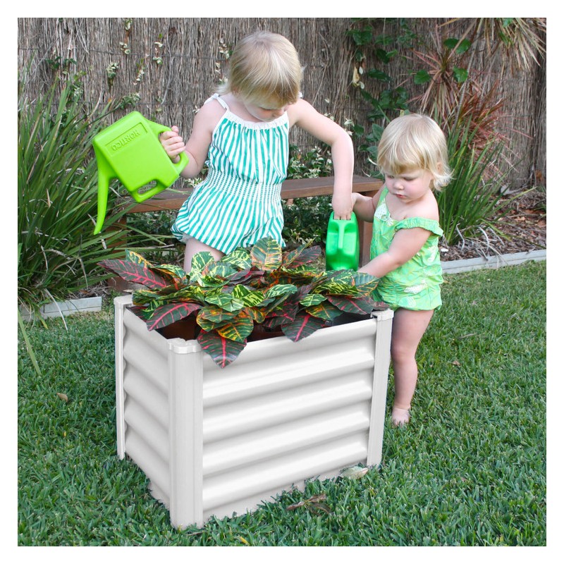 Absco The Organic Garden Co. Hakea 1.8x1x1.3 Metal Kids Garden Bed - Surfmist (AB1313)