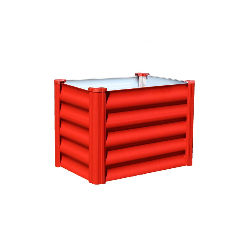 Absco The Organic Garden Co. Hakea 1.8' x 1' x 1.3' Metal Kids Garden Bed - Red (AB1312)