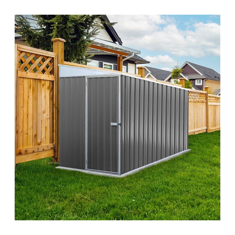 Absco Duarango  5x10 Metal Bike Shed - Woodland Gray (AB1141)