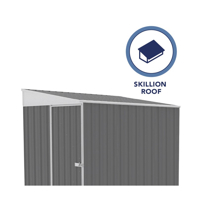 Absco Durango 5x7 Metal Bike Shed - Woodland Gray (AB1140)