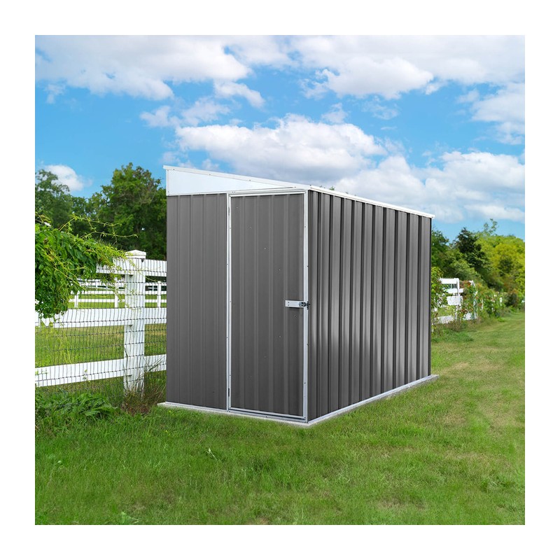 Absco Durango 5x7 Metal Bike Shed - Woodland Gray (AB1140)