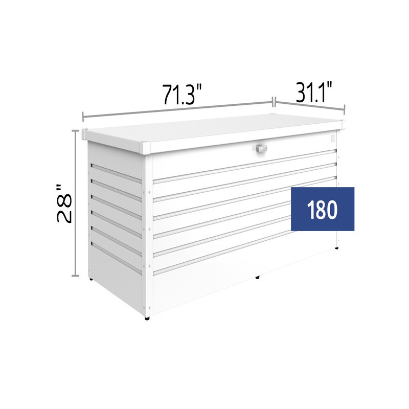 BIO1005 - Biohort LeisureTime 210 Gallon Deck Box - White