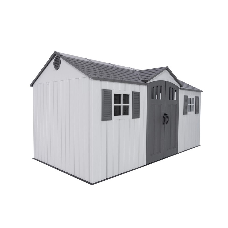 Lifetime Dual Entry 15x8 Outdoor Storage Shed Kit (60410)