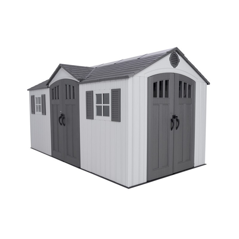 Lifetime Dual Entry 15x8 Outdoor Storage Shed Kit (60410)